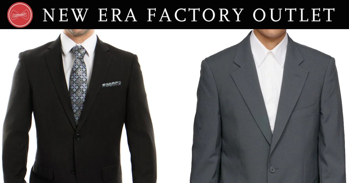 Men's Suits online or in our Store in New York City. New Era Factory Outlet