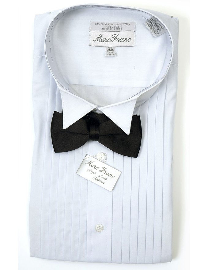 Men's White Tuxedo Shirt with Black Bow Tie – New Era Factory Outlet Men's White Tuxedo Shirt with Black Bow Tie – New Era Factory Outlet