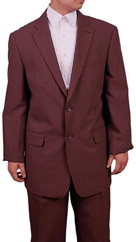 Men's 2 Button Slim Fit Brown Dress Suit New
