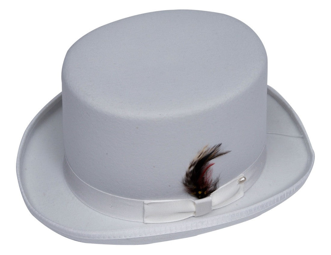 White online top hat
