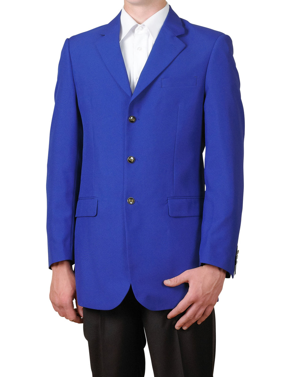 Royal blue 2025 mens dress jacket