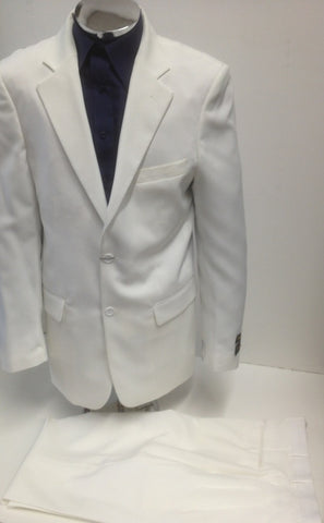 New Men's Two Button Cream Dress Suit - Includes Jacket and Pants