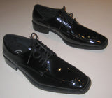 New Men's Black Lace Up Tuxedo Shoes