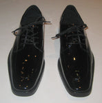 New Men's Black Lace Up Tuxedo Shoes