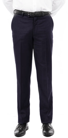 Men's Navy Blue Slim Fit Dress Pants