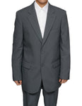 Men's 2 Button Gray (Grey) Dress Suit New