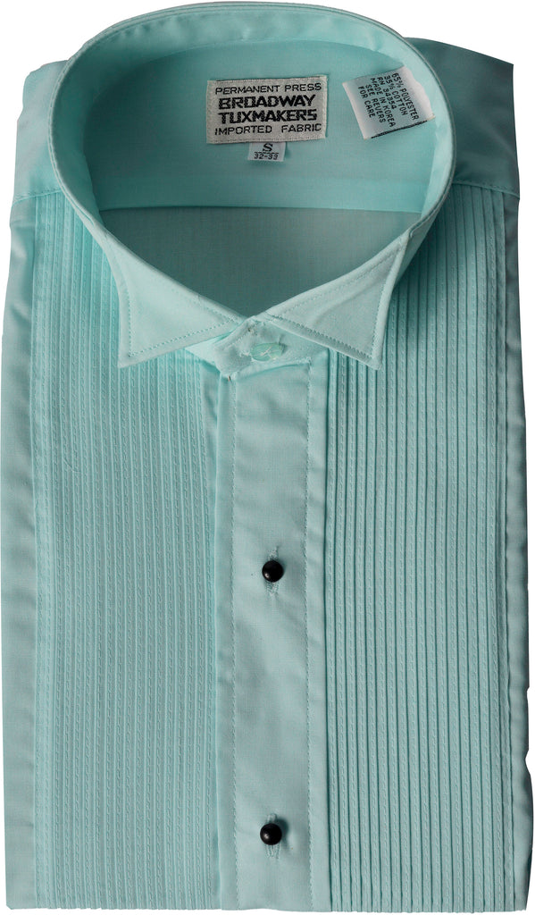 Men's Wing Tip Aqua Blue Tuxedo Shirt New Era Factory Outlet Men's Wing Tip Aqua Blue Tuxedo Shirt New Era Factory Outlet