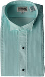 Men's Wing Tip Aqua Blue Tuxedo Shirt