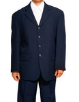 New Men's Single Breasted Navy (Dark Blue) Dress Suit for Big and Tall Men