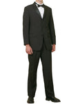 Mens Five Piece Tuxedo Jacket Pants Shirt Bow Tie Cummerbund New