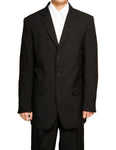 Men's Single Breasted Black Three Button Dress Suit New