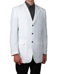 Men's White Single Breasted Three Button Blazer Sportscoat Dinner Suit Jacket New