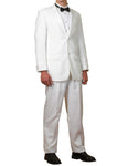 New Men's White Two Button Tuxedo Suit