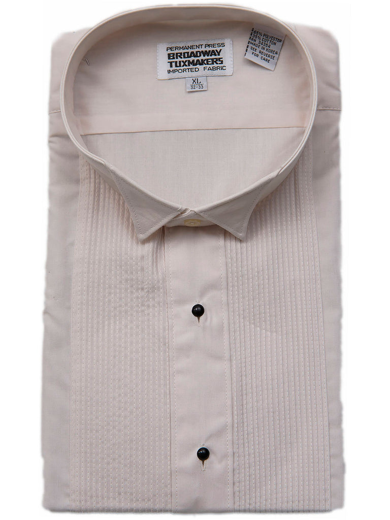 Men's Ivory Cream Studded Wing Tip Tuxedo Shirt By Broadway Tuxmakers New Era Factory Outlet Men's Ivory Cream Studded Wing Tip Tuxedo Shirt By Broadway Tuxmakers New Era Factory Outlet