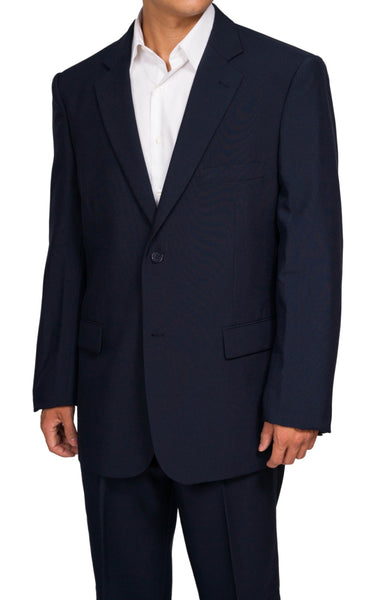Men's Slim Fit 2 Button Navy Blue Dress Suit New – New Era Factory Outlet