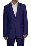 Men's 2 Button Purple Dress Suit New