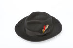 Men's 100% Wool Black Zoot Fedora Style Hat